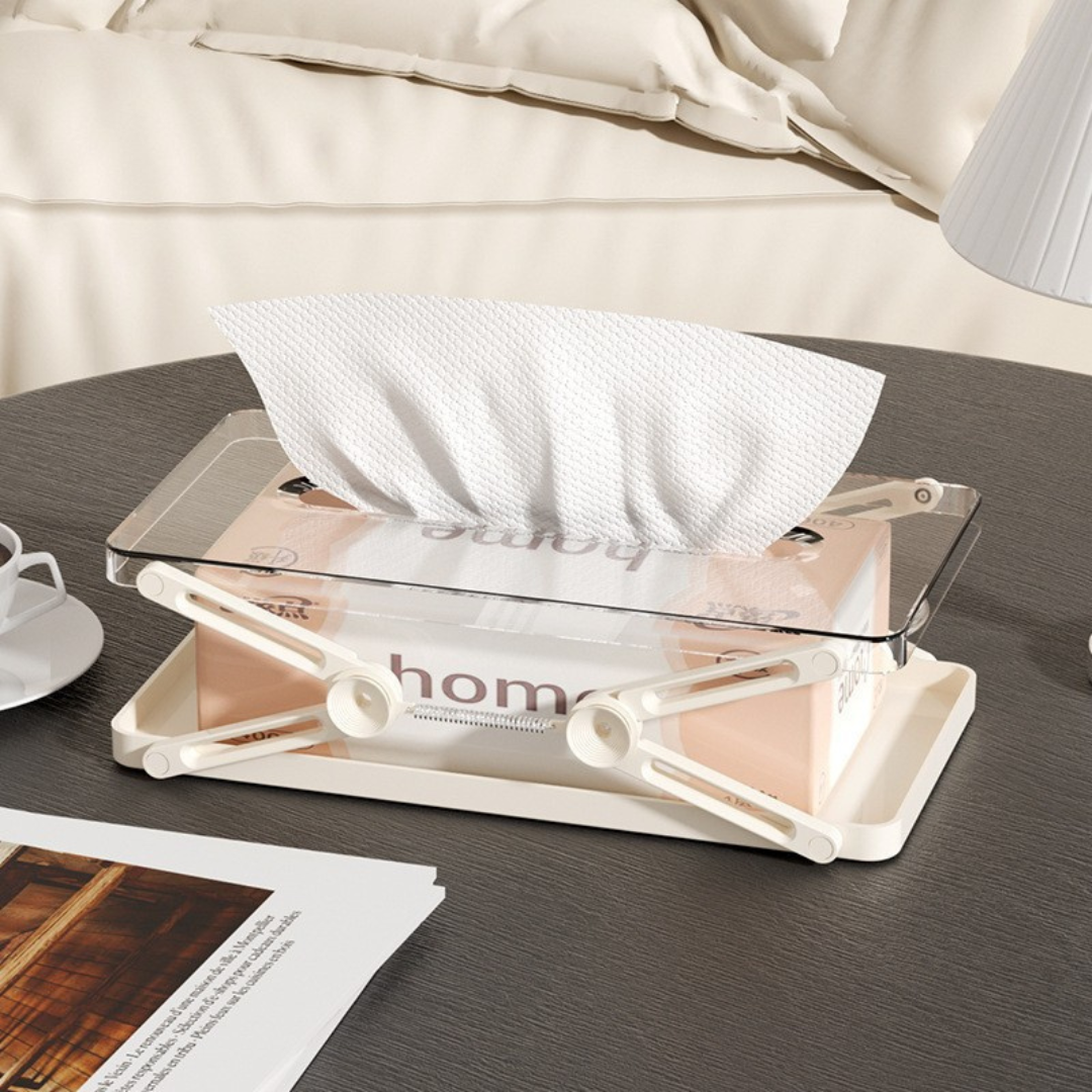 Premium Spring Lift Anti Slip Base Tissue Box