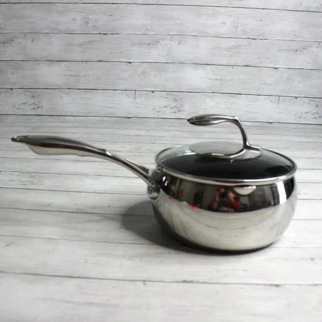 HOMERO Premium Stainless Steel Mirror Finish Versatile Cooking Saucepan