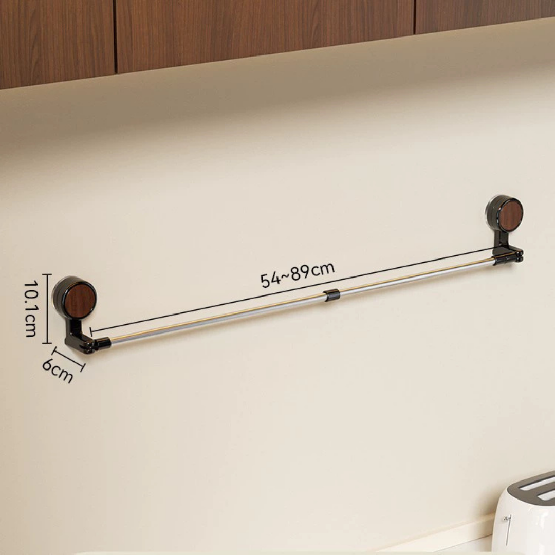 HOMERO Multi-Purpose Adjustable Stainless Steel Wall Mounted Rod