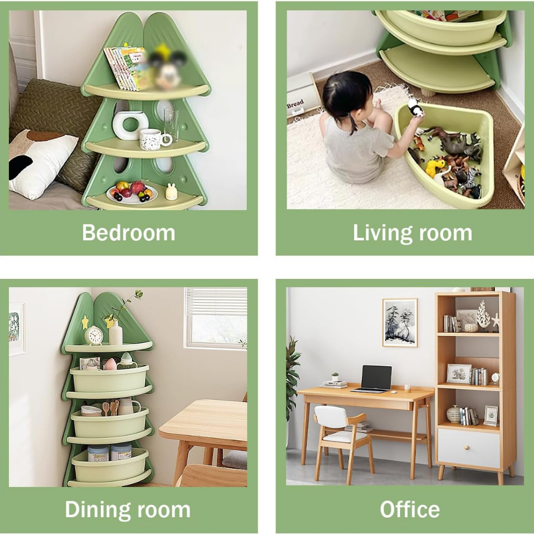 HOMERO 4-Layer Tree Shaped Space Saving Storage Rack