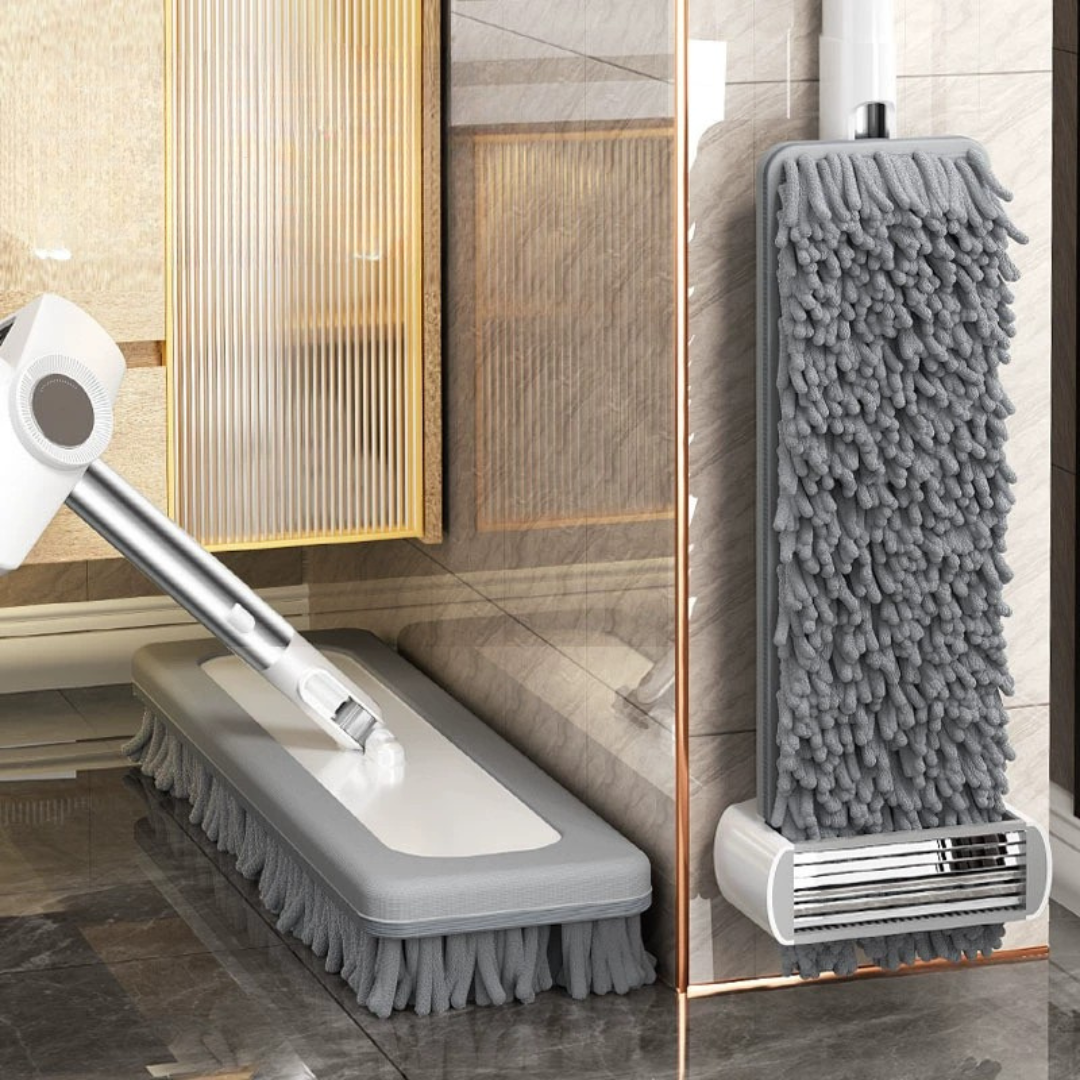360° Flexible Hands-Free Scraping Flat Mop