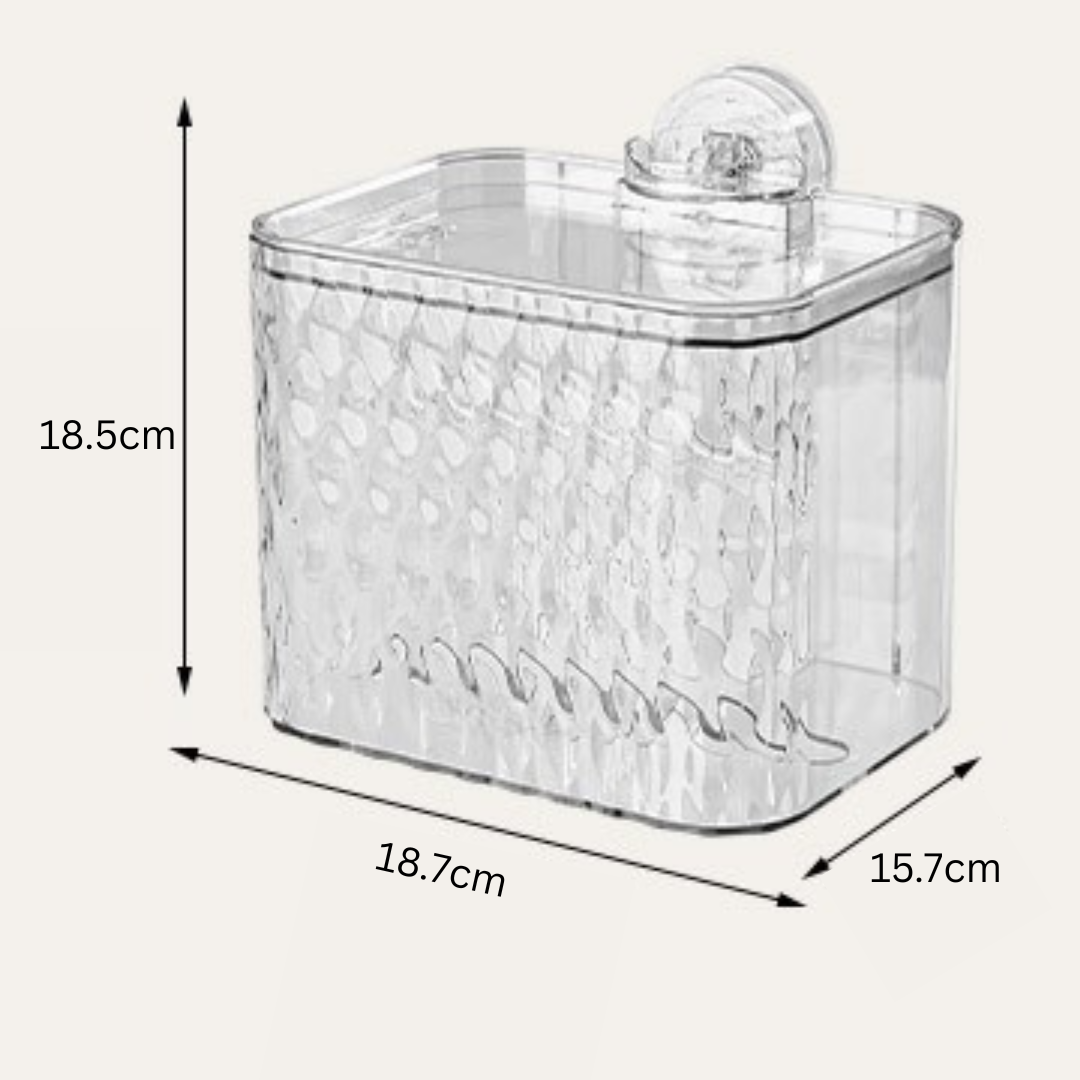 Multiuse Suction Storage Organizer and Toilet Paper Dispenser