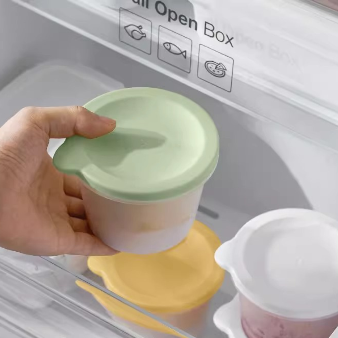 Compact Stackable Refrigerator Fruit Storage Box with Airtight Seal