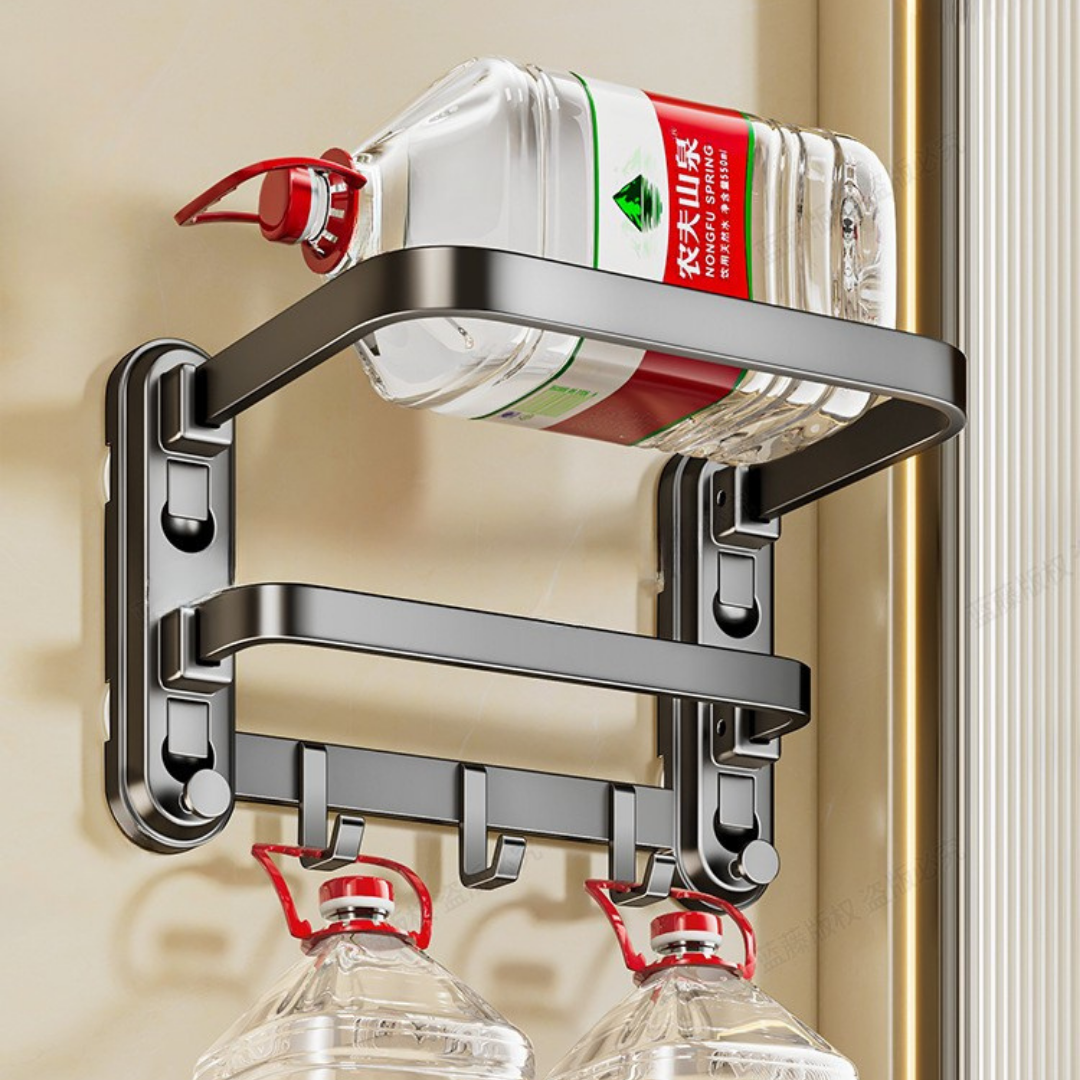 Multi-Purpose Four Suction Cup Foldable Basin Rack