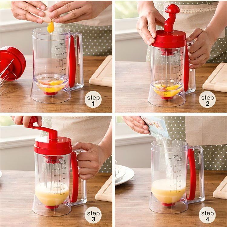 HOMERO Premium ABS Batter Dispenser Manual Mixing Cup