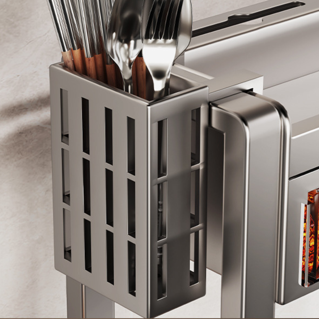 Homero Two Layer Multi-Purpose Metal Countertop Spice Storage Rack