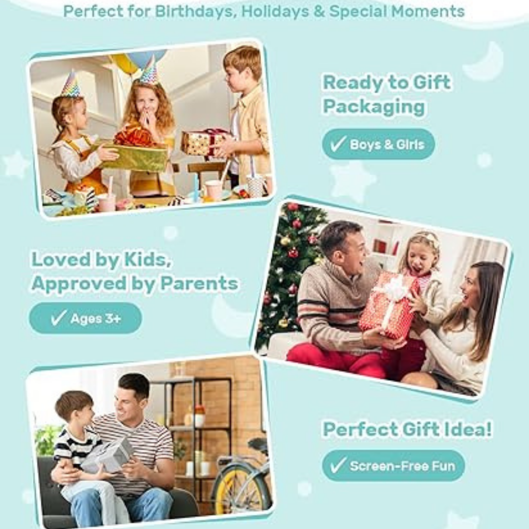 HOMERO Interactive Balance Musical Light Up Stepping Stones - Set 5 Pcs