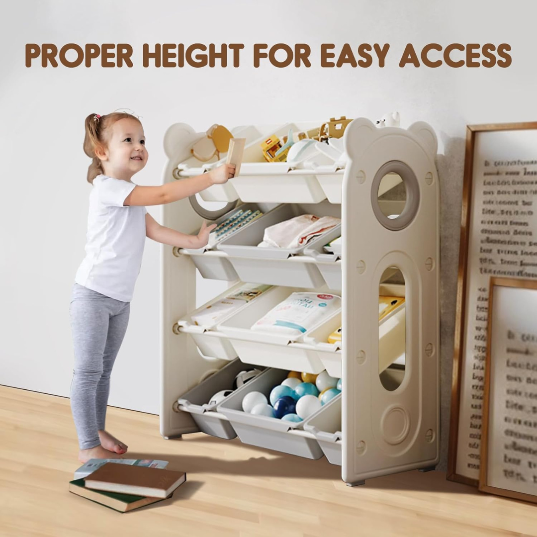 HOMERO Multipurpose Storage Organizer with 12 Removable Bins