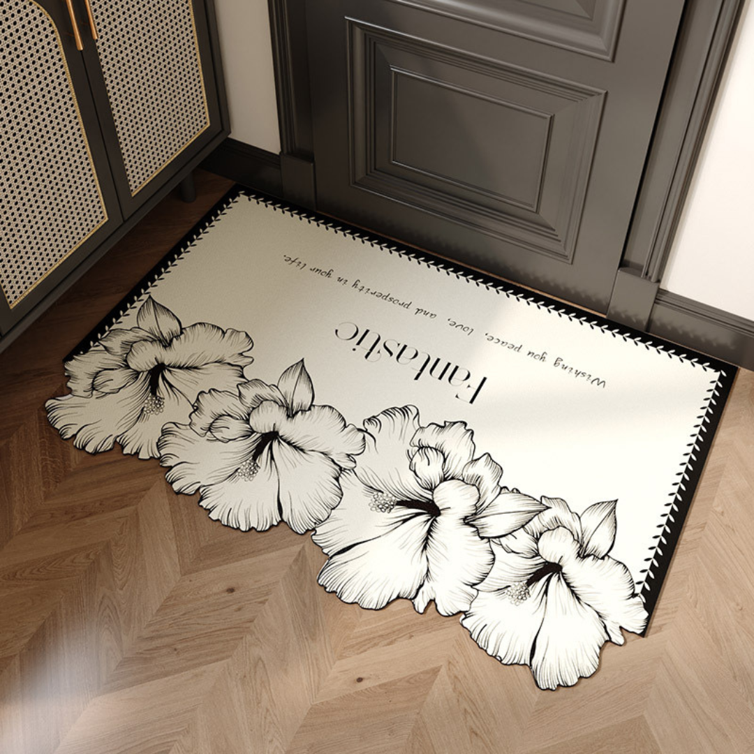 Luxury Anti-Slip Floor Mat with High Elastic Fabric
