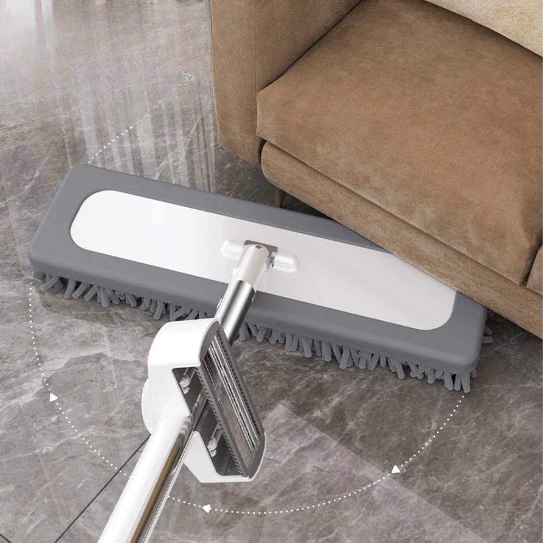 360° Flexible Hands-Free Scraping Flat Mop