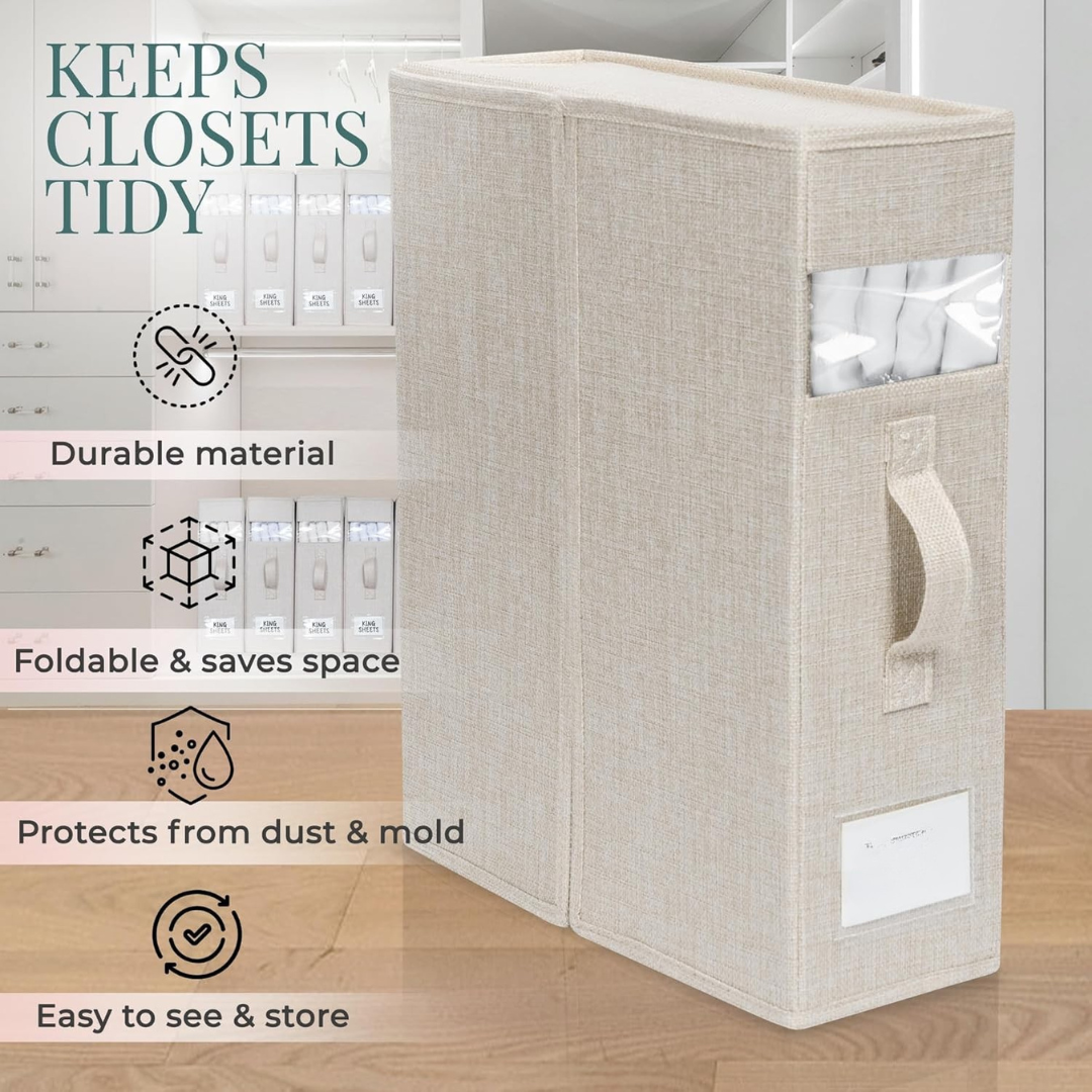 Homero Foldable Cloth Storage Organizer with Label Slot