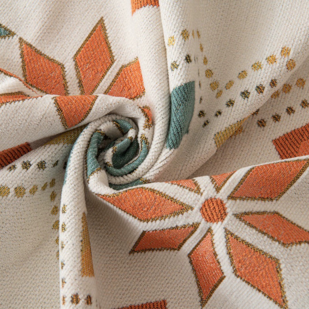 Unique Pattern Reversible Chenille Throw Sofa Cover