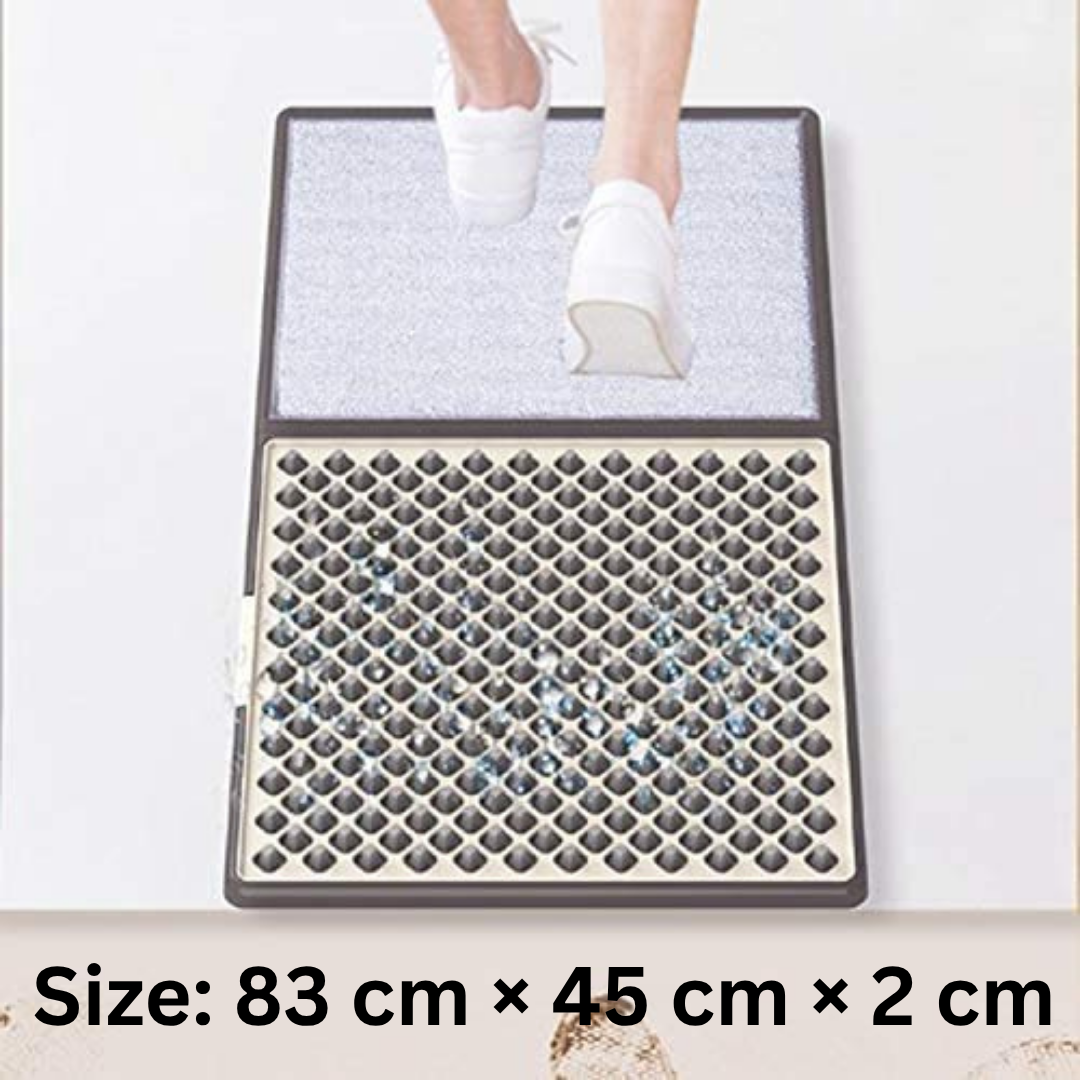 Homero 3D Sole Triple Action Sanitizing Design Cleaning Mat