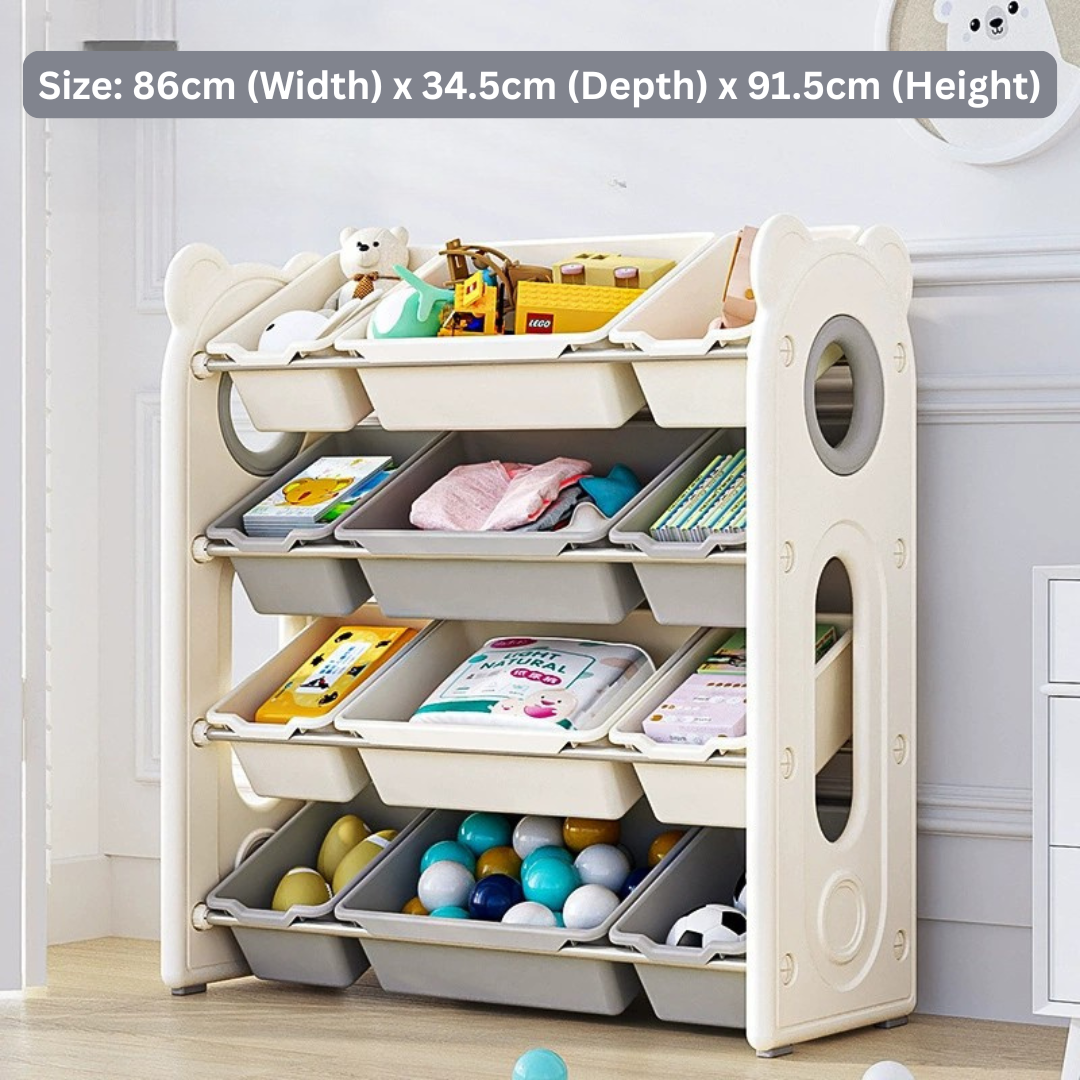 HOMERO Multipurpose Storage Organizer with 12 Removable Bins