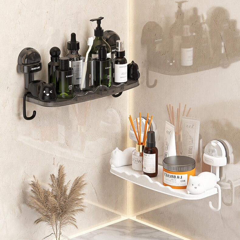 Cute Cat Inspired Suction Cup Bathroom Rack