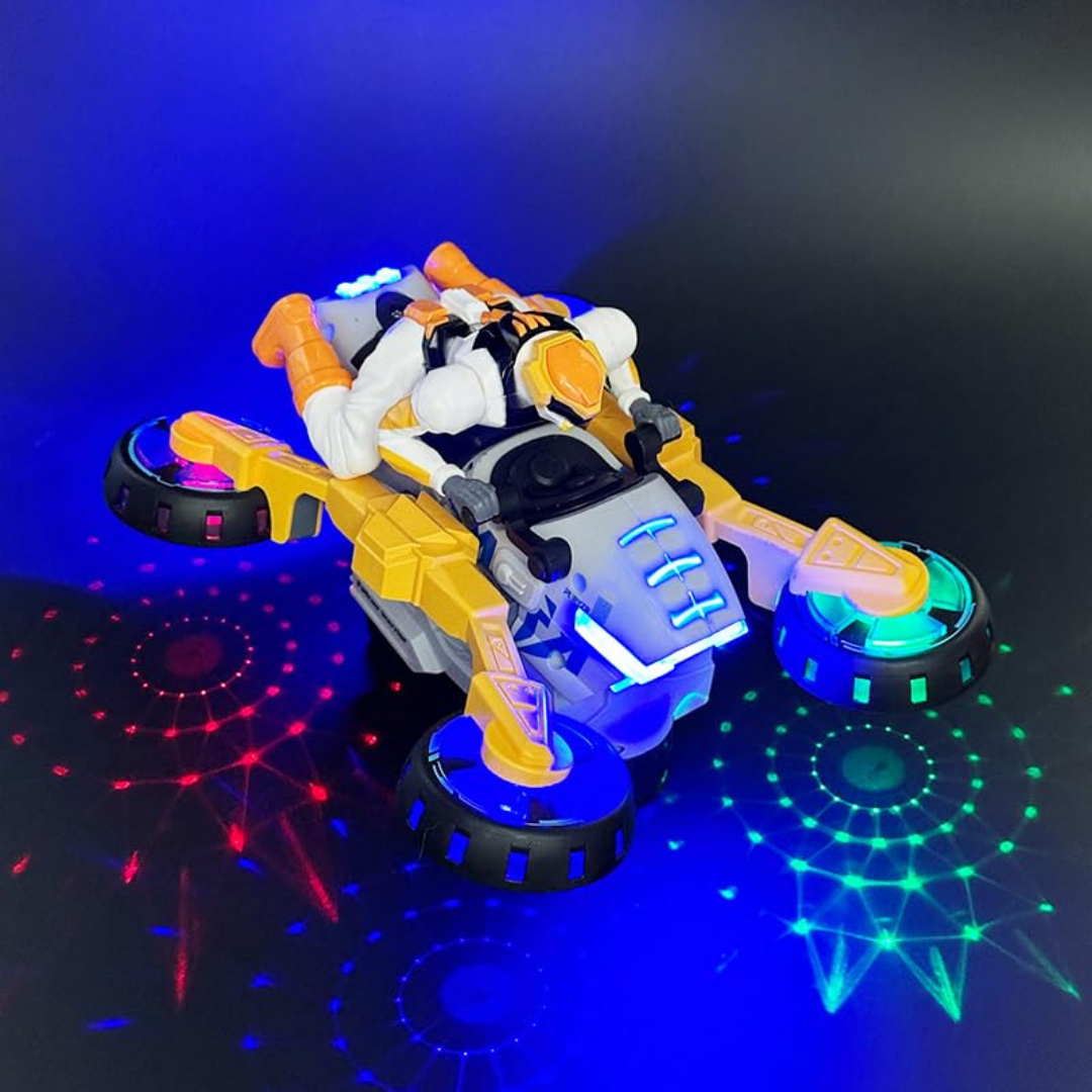 HOMERO 2-in-1 Electric Stunt Transforming Thrilling Motorcycle Toy