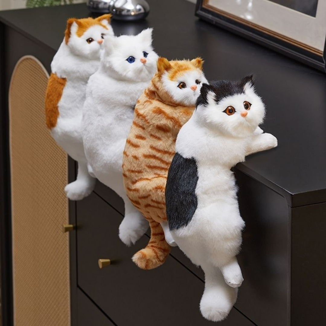 Homero Realistic Design Simulation Plush Hanging Cat