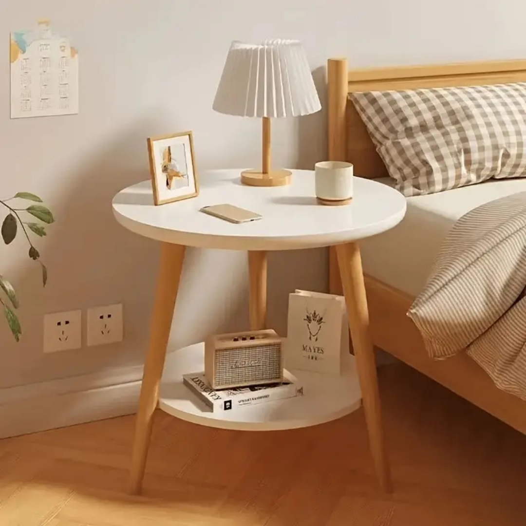 Homero Nordic Elegant Double Layer Wooden Coffee Table