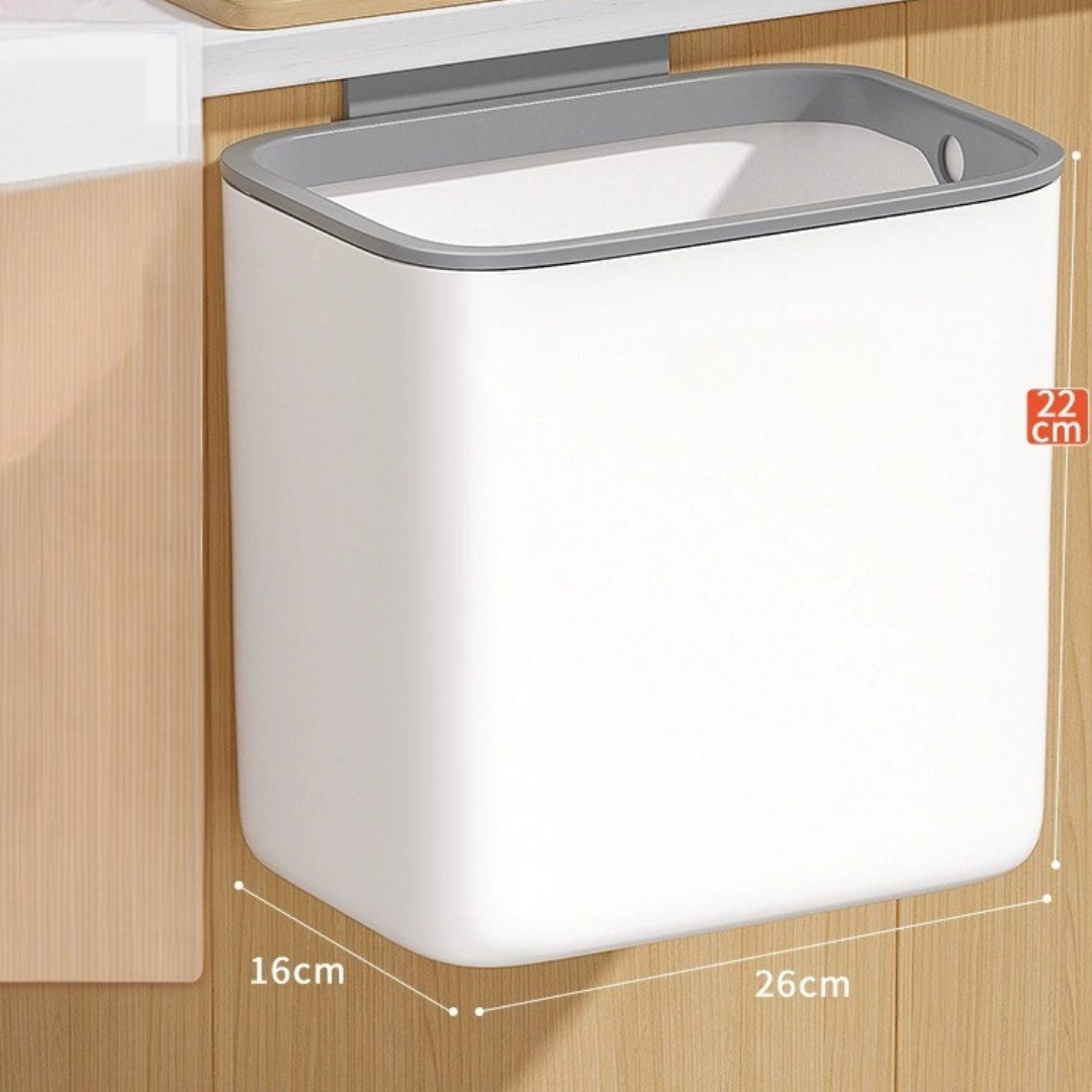 HOMERO Space Saving Dual Installation Compact Hanging Trash Can