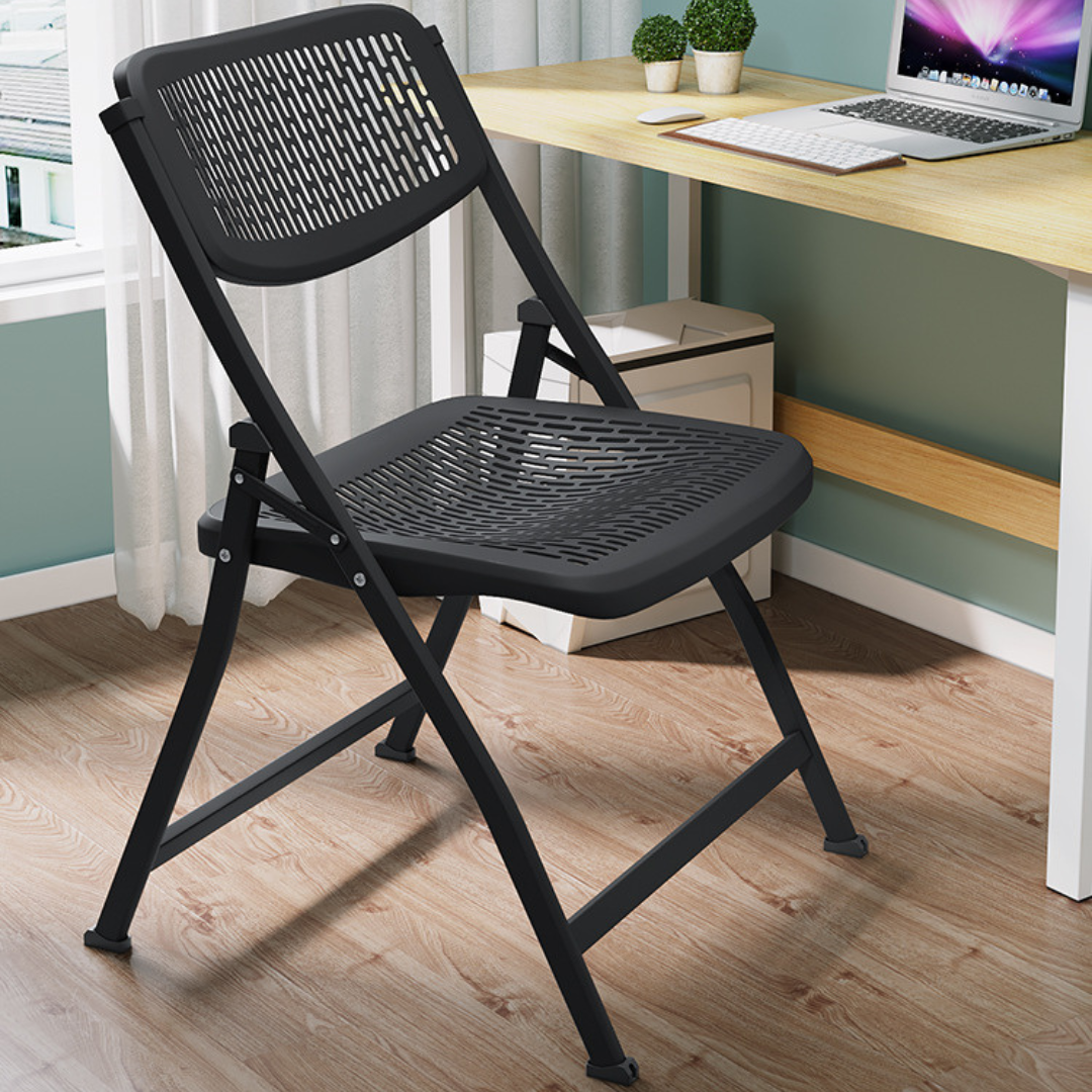 Premium Folding Mesh Seat Heavy Duty Carbon Steel Comfortable Chair
