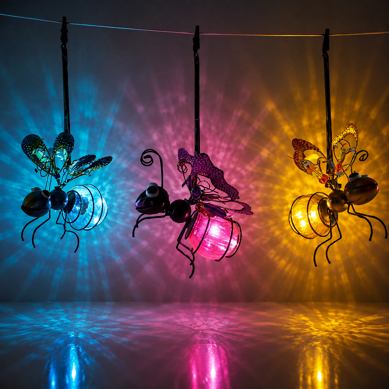 LED Solar Hanging Insect Garden Outdoor Decorative Light