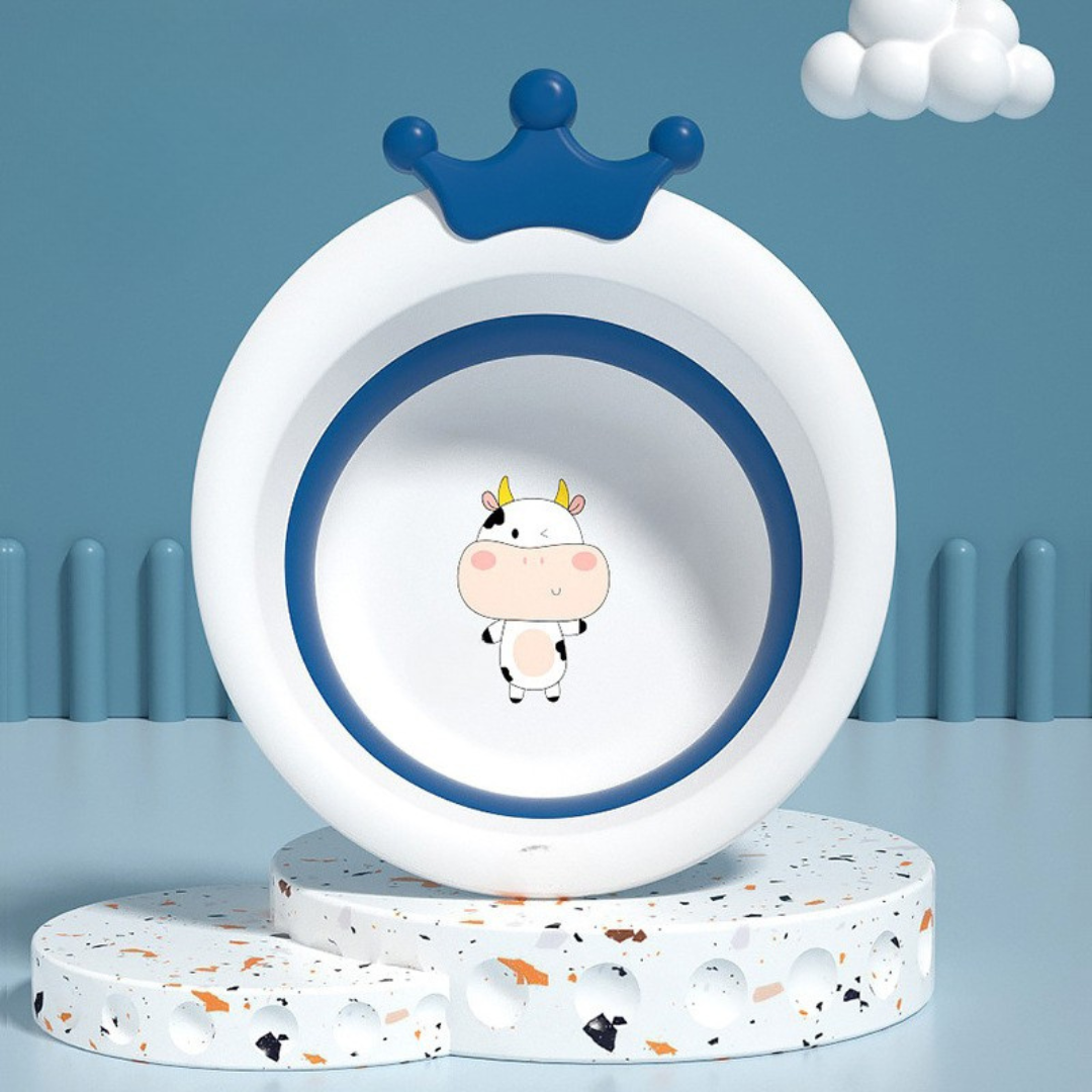 Homero Cute Cartoon Baby Wash Basin with Durable Design