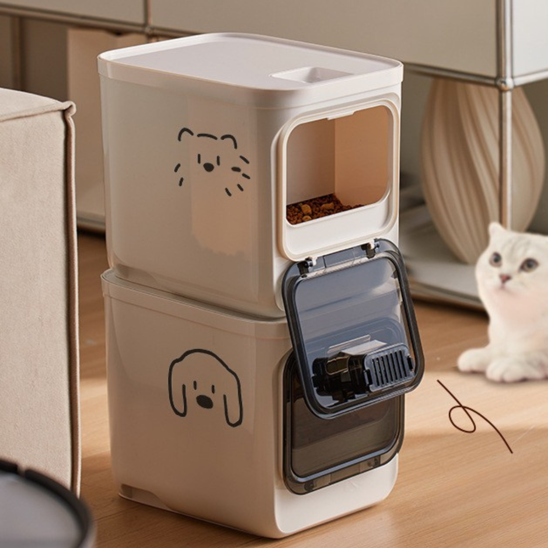 HOMERO Airtight Gravity Triple Seal Moisture-Proof Grain Dispenser - 10KG Capacity