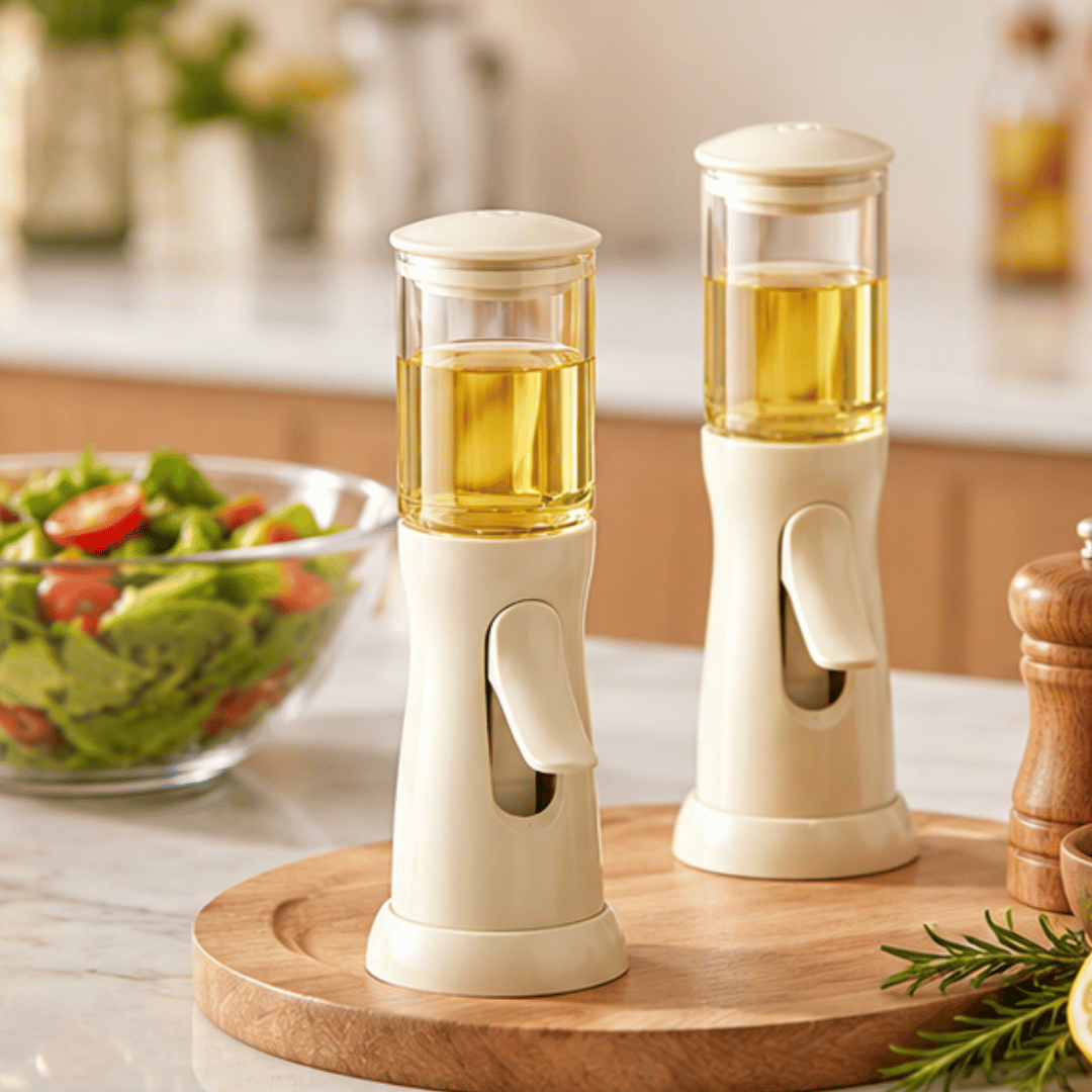 Premium Borosilicate Glass Oil Sprayer with 3D Circular Mist