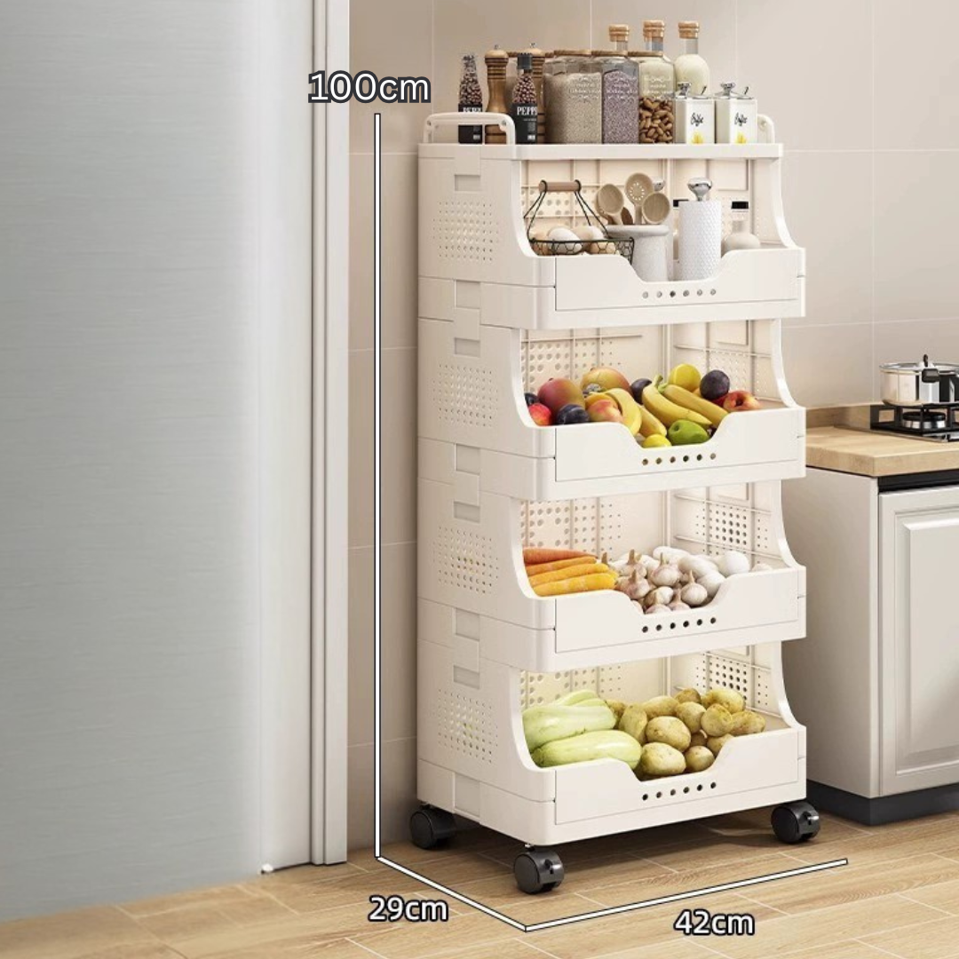 Premium Multi Layer Storage Rack With 360° Caster Wheels