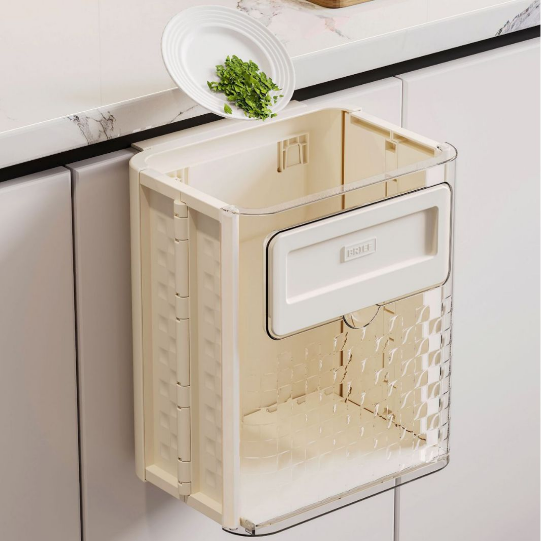 Wall-Mounted Foldable Trash Can