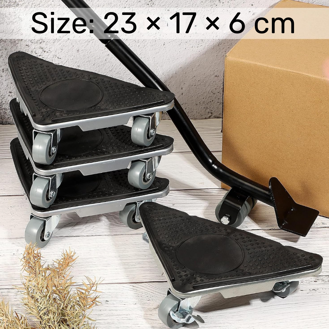Heavy Duty Furniture Mover Tool Kit with Lifter and Lockable Wheels
