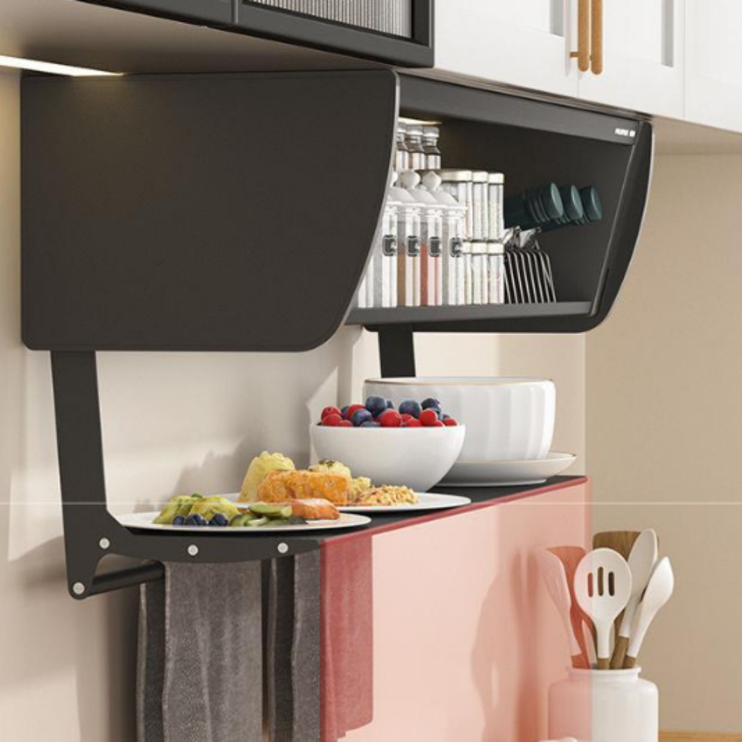 Foldable Multi-Function Kitchen Cabinet