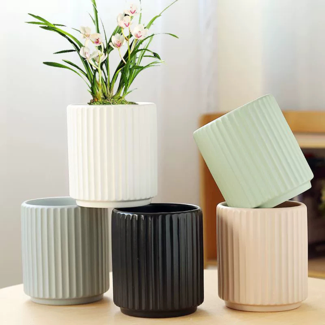 HOMERO Elegant Indoor Outdoor Ceramic Decorative Planter