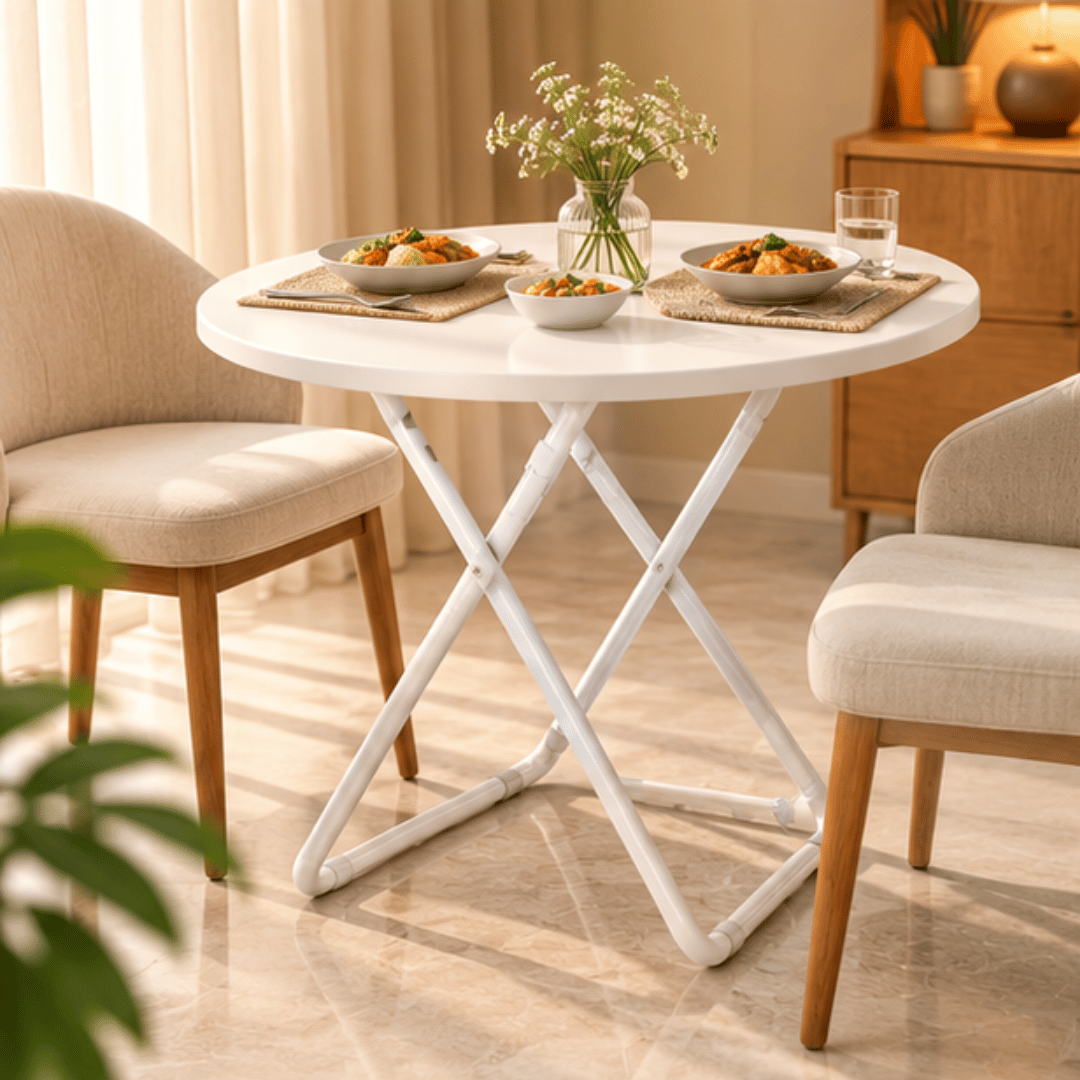 Modern Round Foldable Multiuse Table
