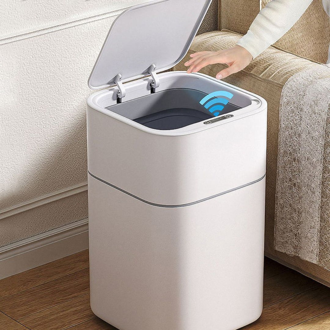 Homero Touchless Sensor Blue Light Sterilization Automatic Smart Trash Can