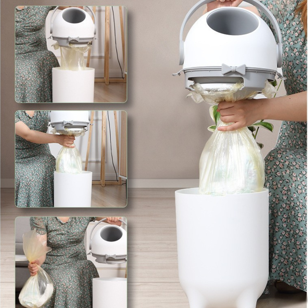 One-Hand Operated Odour-Free Disposal Bin with Seal (15L)