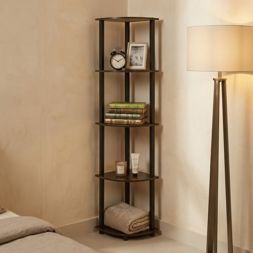 5-Tier Multipurpose Corner Storage Display Shelf