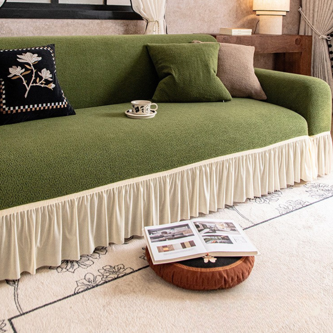 Premium Stretchable Polar Fleece Jacquard Sofa Cover
