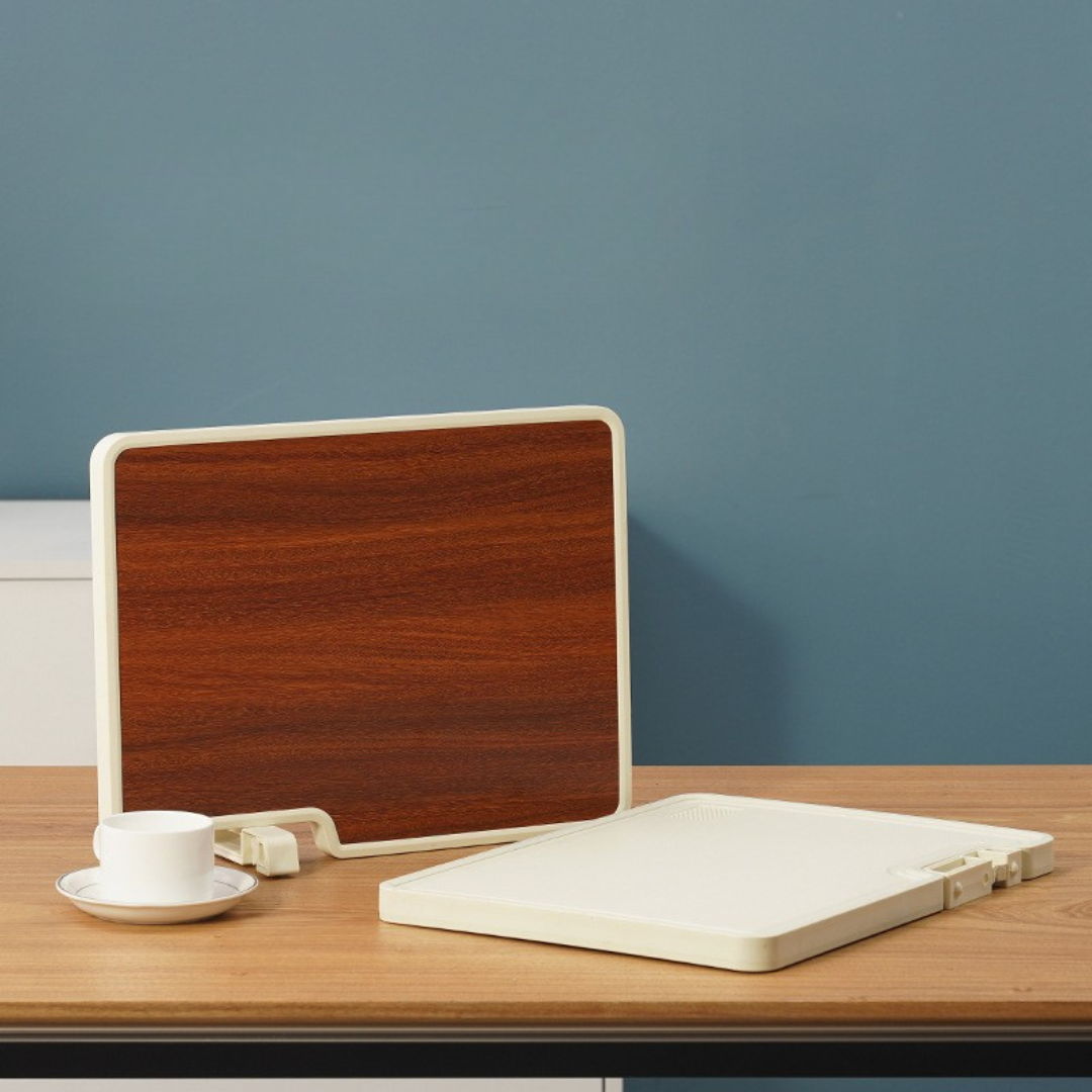 Double-Sided Chopping Board with Built-in Sharpener and Stand