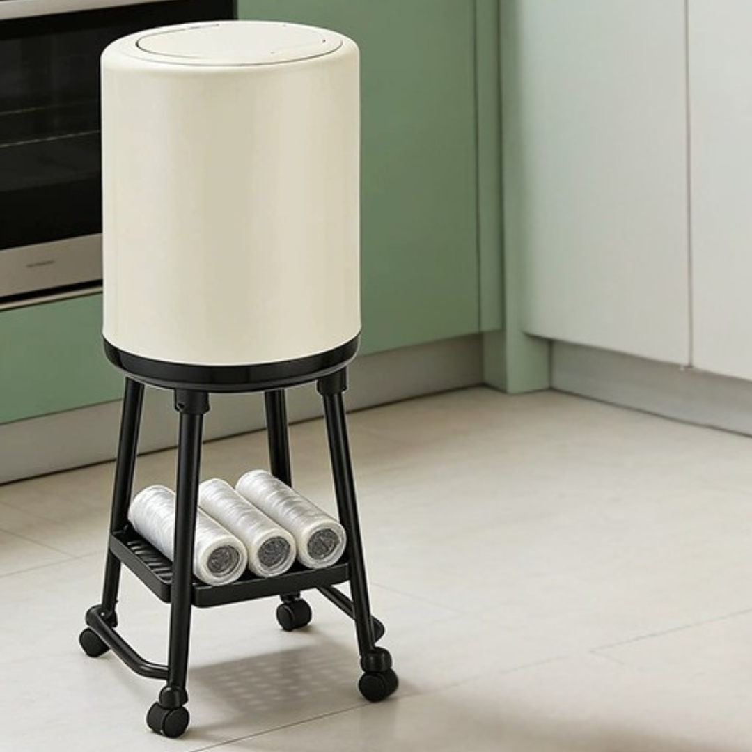 Multipurpose Kitchen Waste Bin with Flip Cover and 360° Wheels