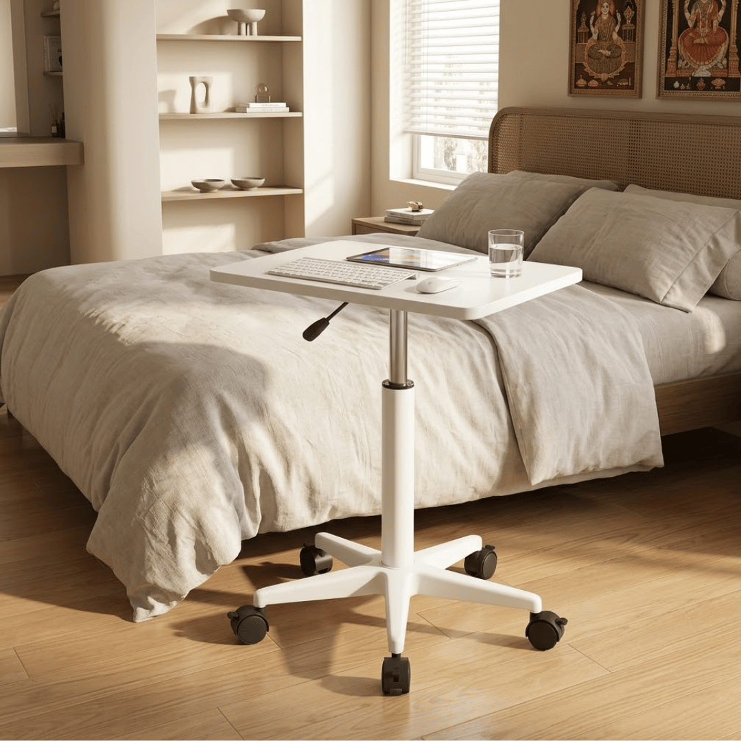 Multi-Purpose Height Adjustable Rolling Table