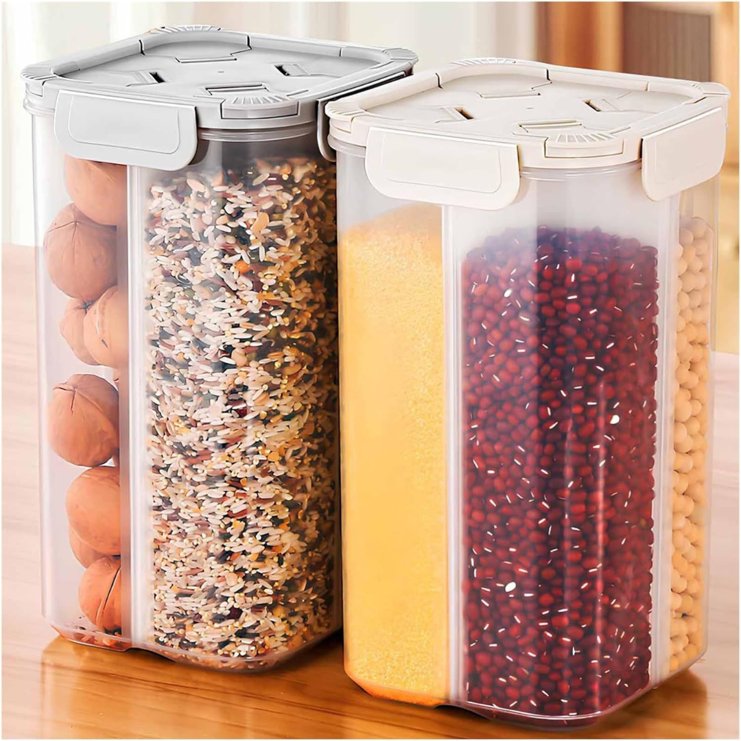 Multi Food Storage Four Compartment Airtight Container