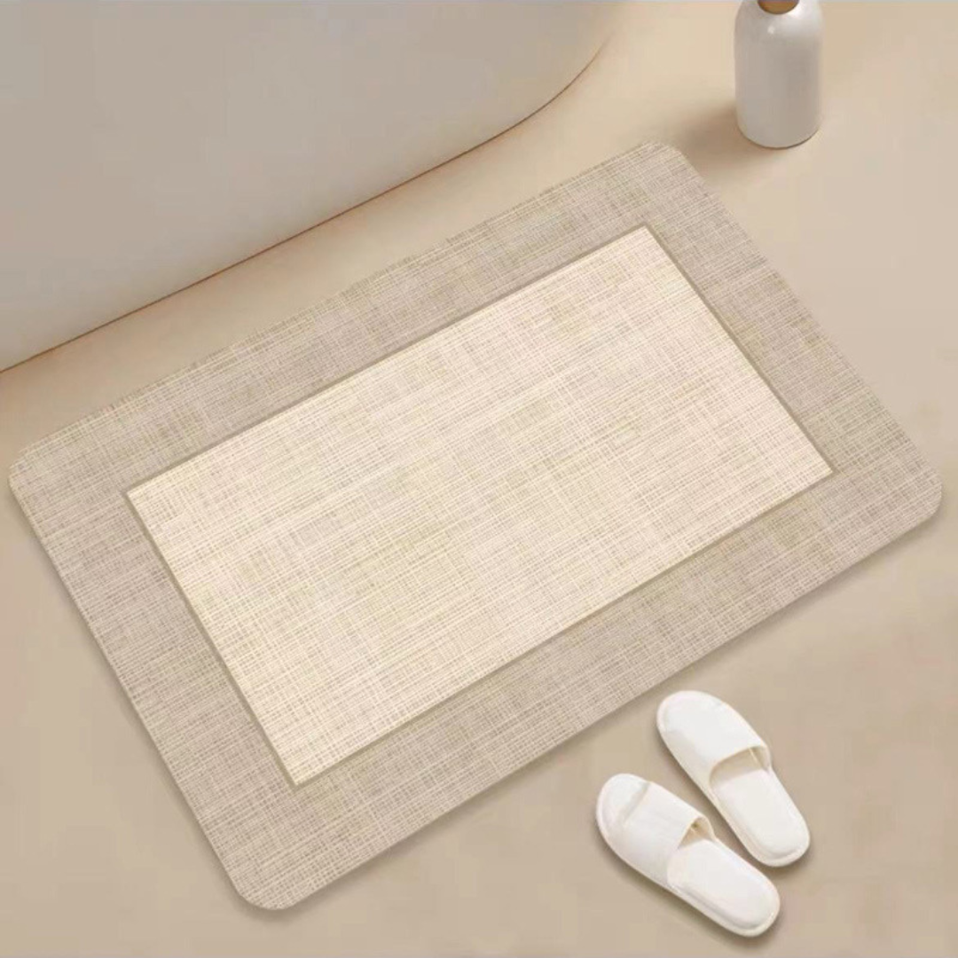 HOMERO Quick Dry Diatom Bath Mat with Anti-Slip Backing – 50x80 cm