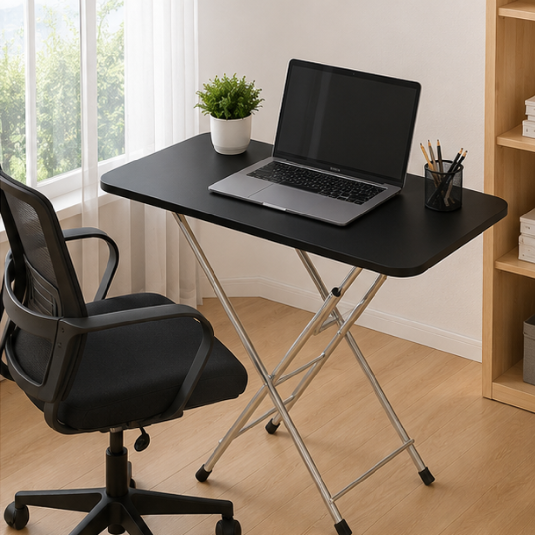 Multipurpose Space Saving Foldable Metal Frame Utility Table