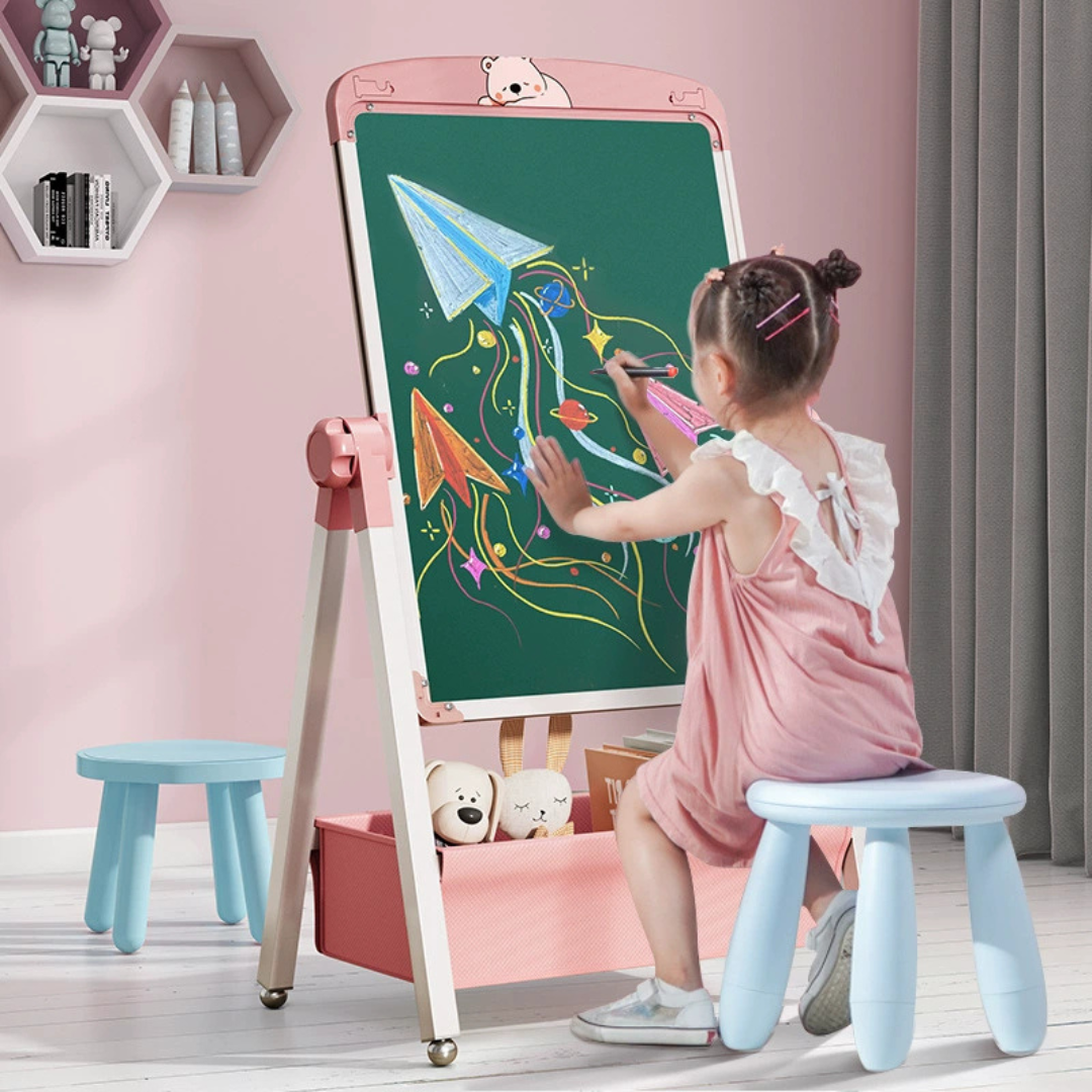 360 Rotating Magnetic Double Sided Kids Drawing Board