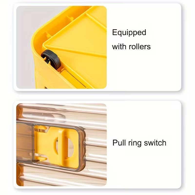 Multi-Purpose Foldable Storage Organizer Box with Wheels