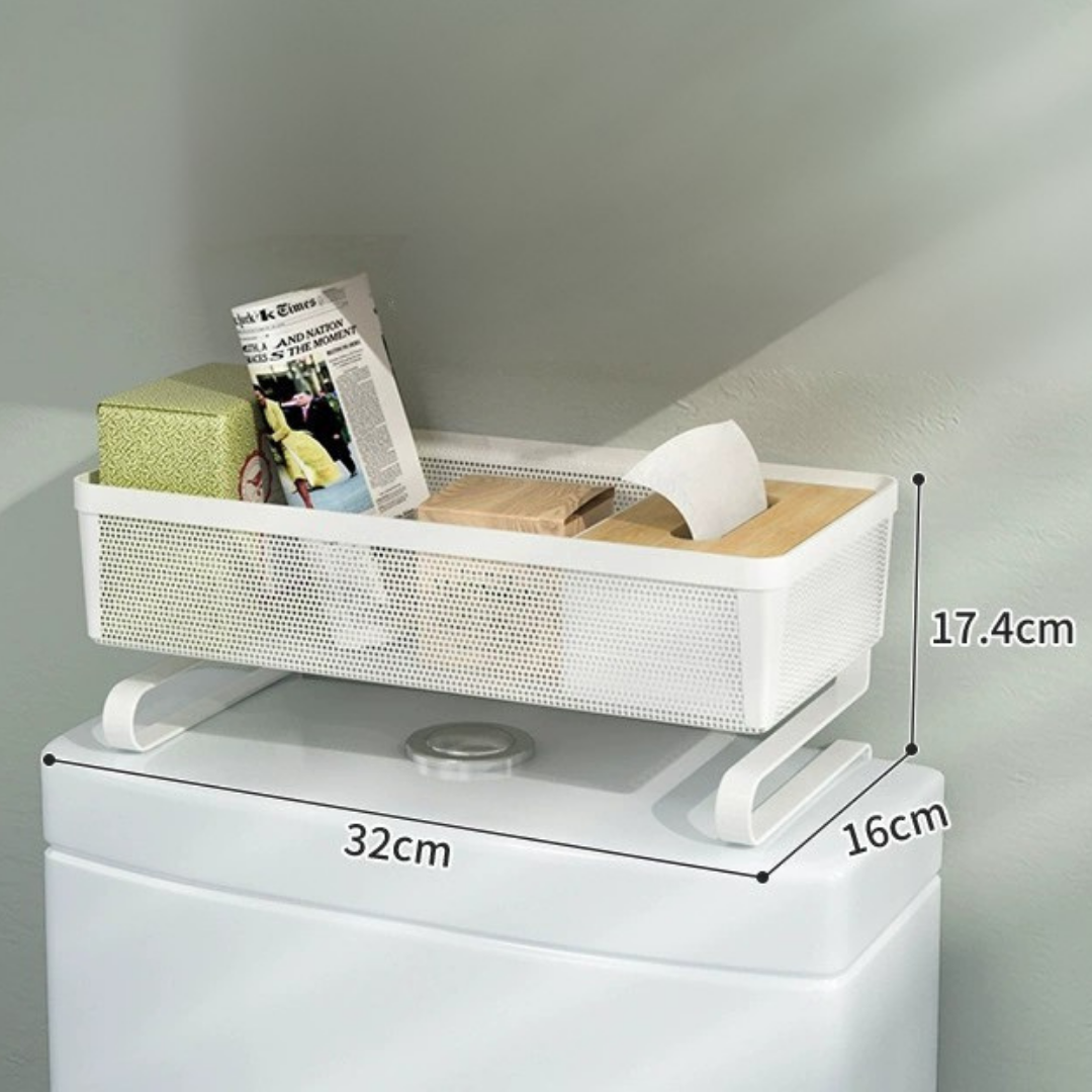 Homero Premium Carbon Steel Bathroom Mesh Design Multipurpose Storage Organizer