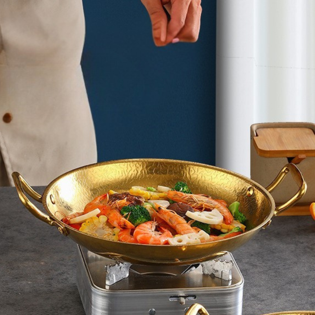 Stainless Steel Snowflake Finish Heat Resistant Cooking Pot