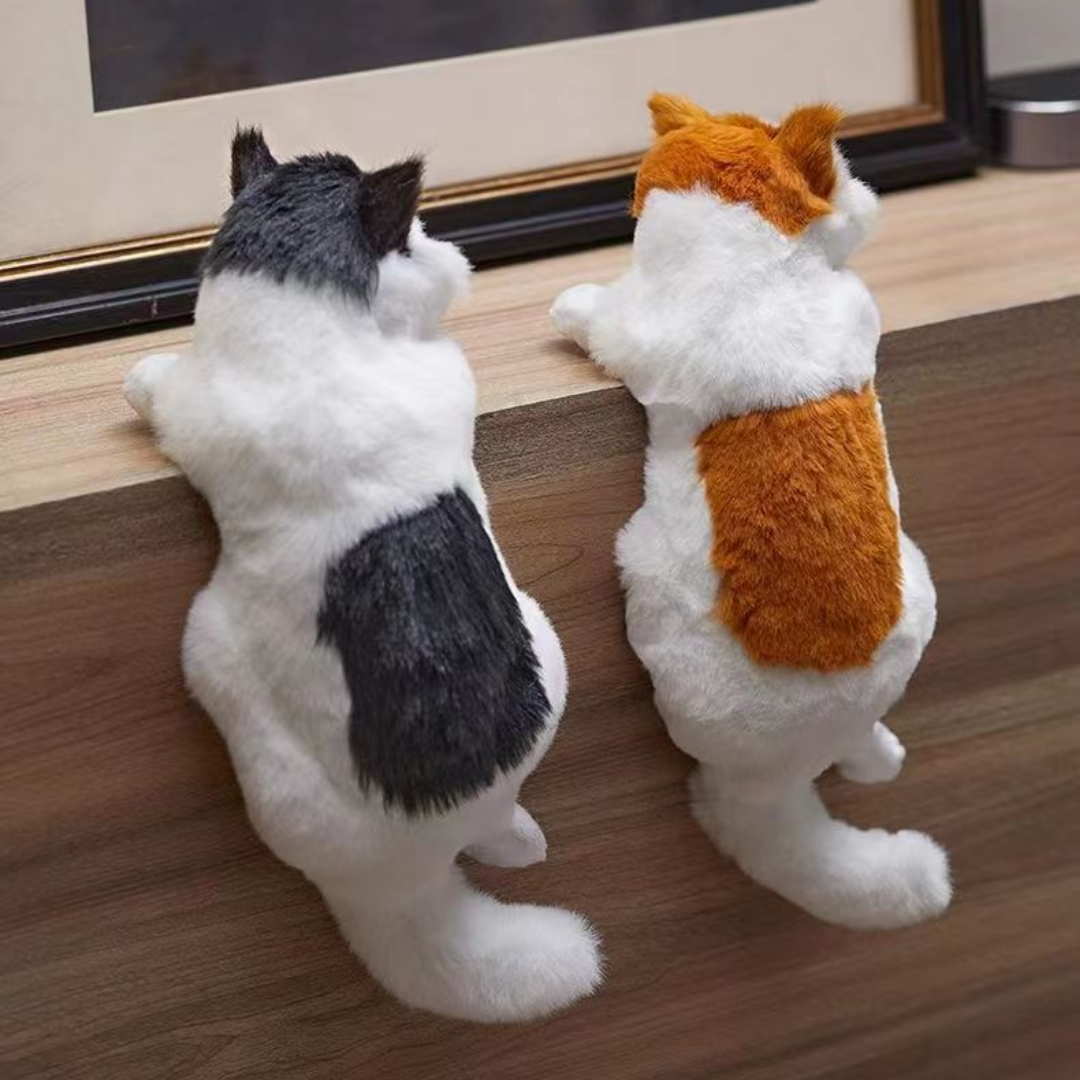 Homero Realistic Design Simulation Plush Hanging Cat