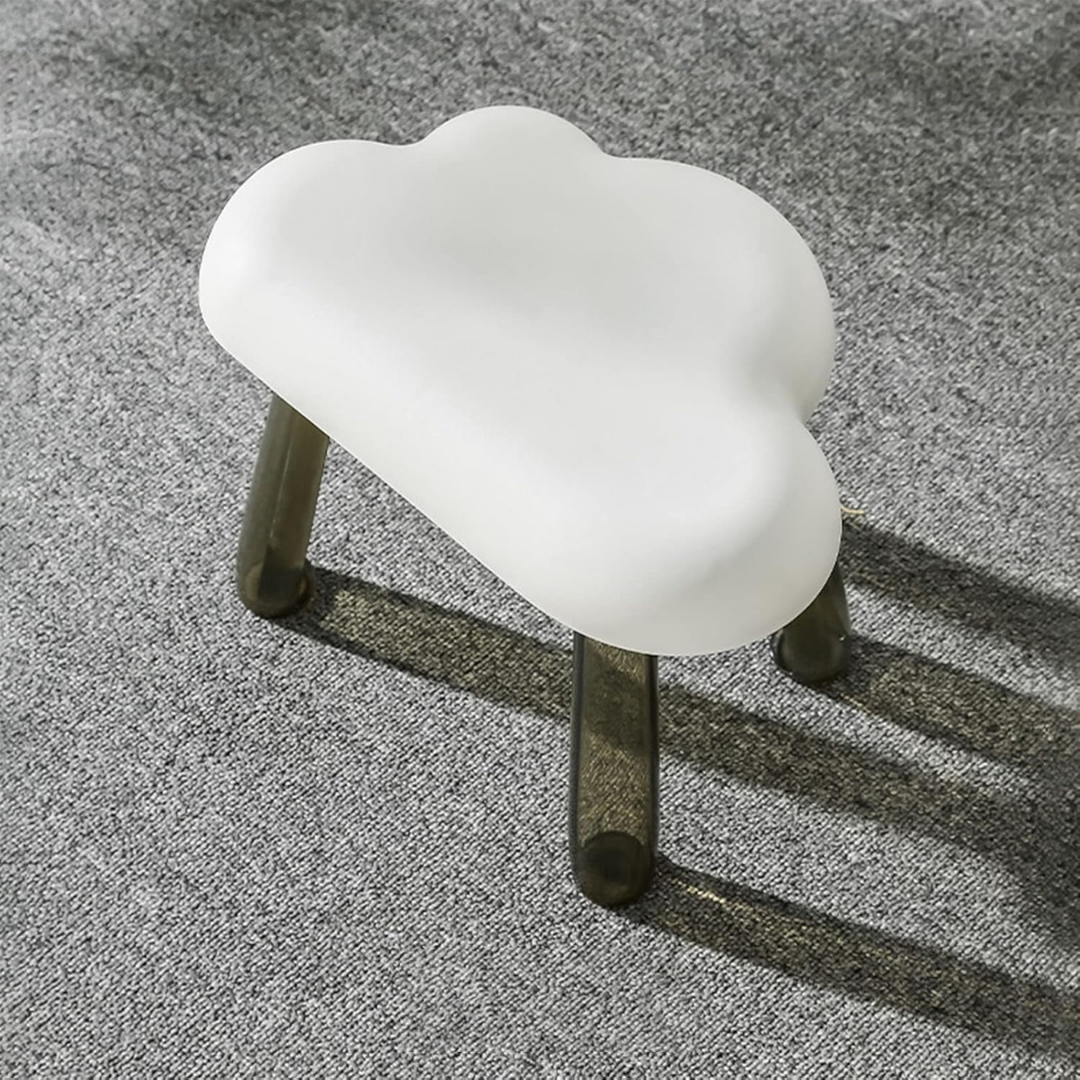 Homero Kids Cloud Shape Lightweight Transparent Leg Design Stool
